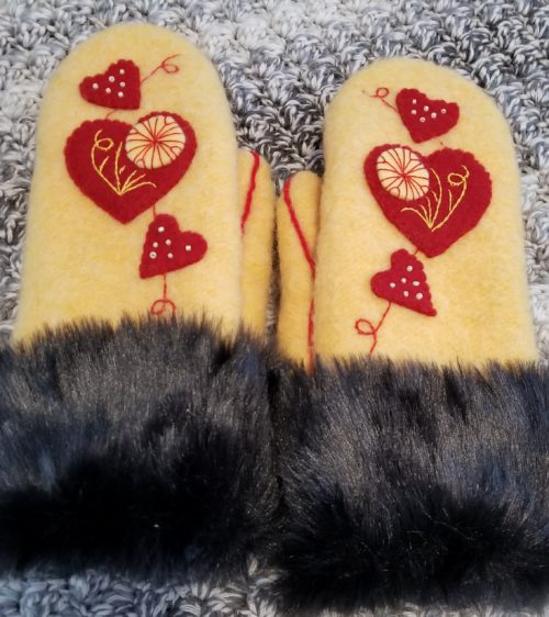 Red Heart Wool Mittens
